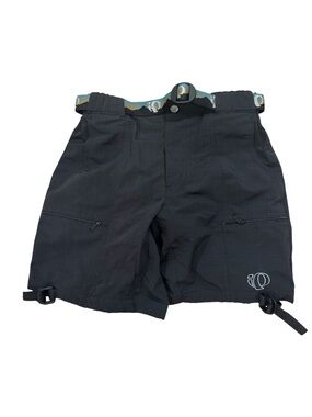 Pearl Izumi Black Womens Athletic Cycling Shorts with Patterned Belt Size Small
